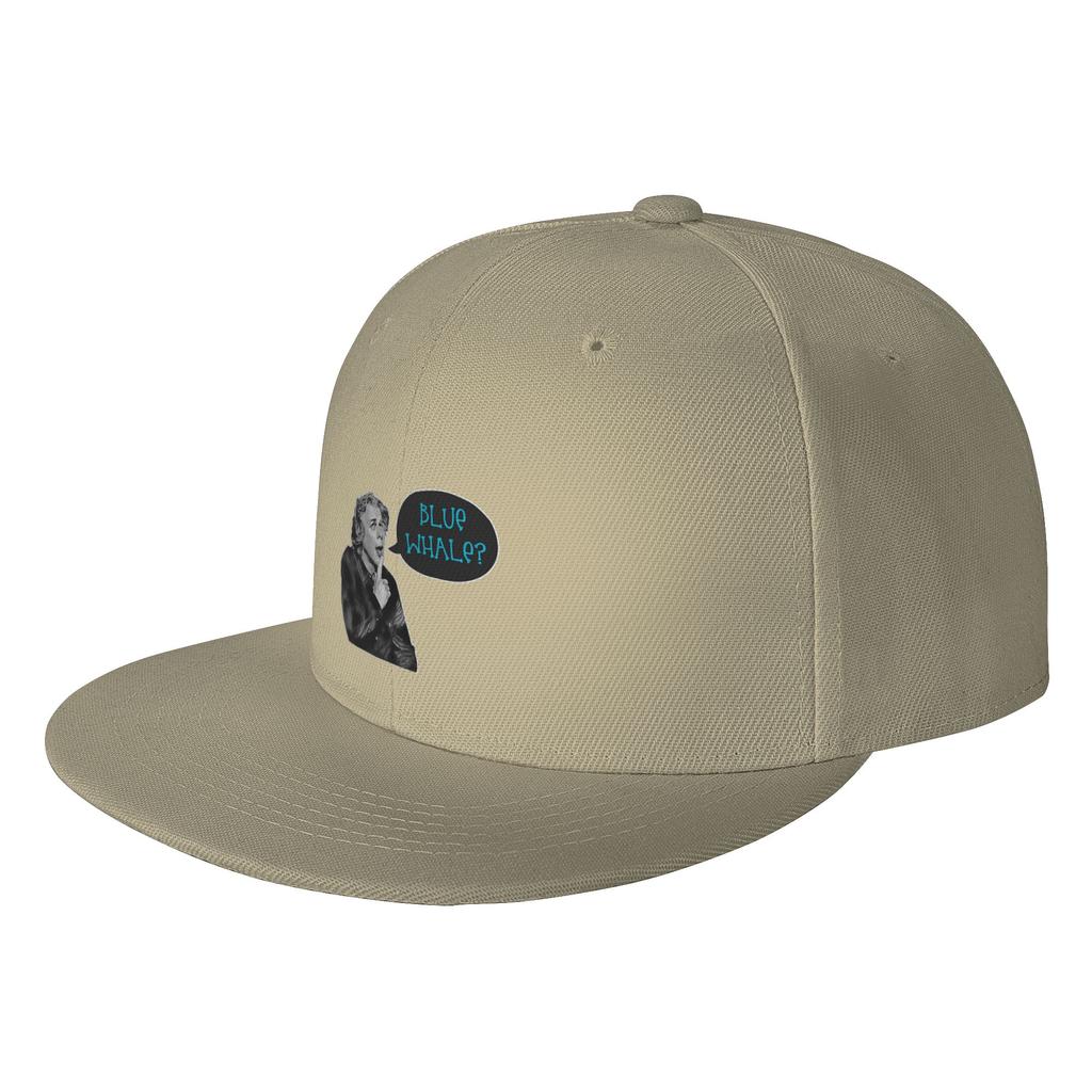 Fashion Always the Blue Whale Flat Brim Sun Hat Youthful Style Visor Cap