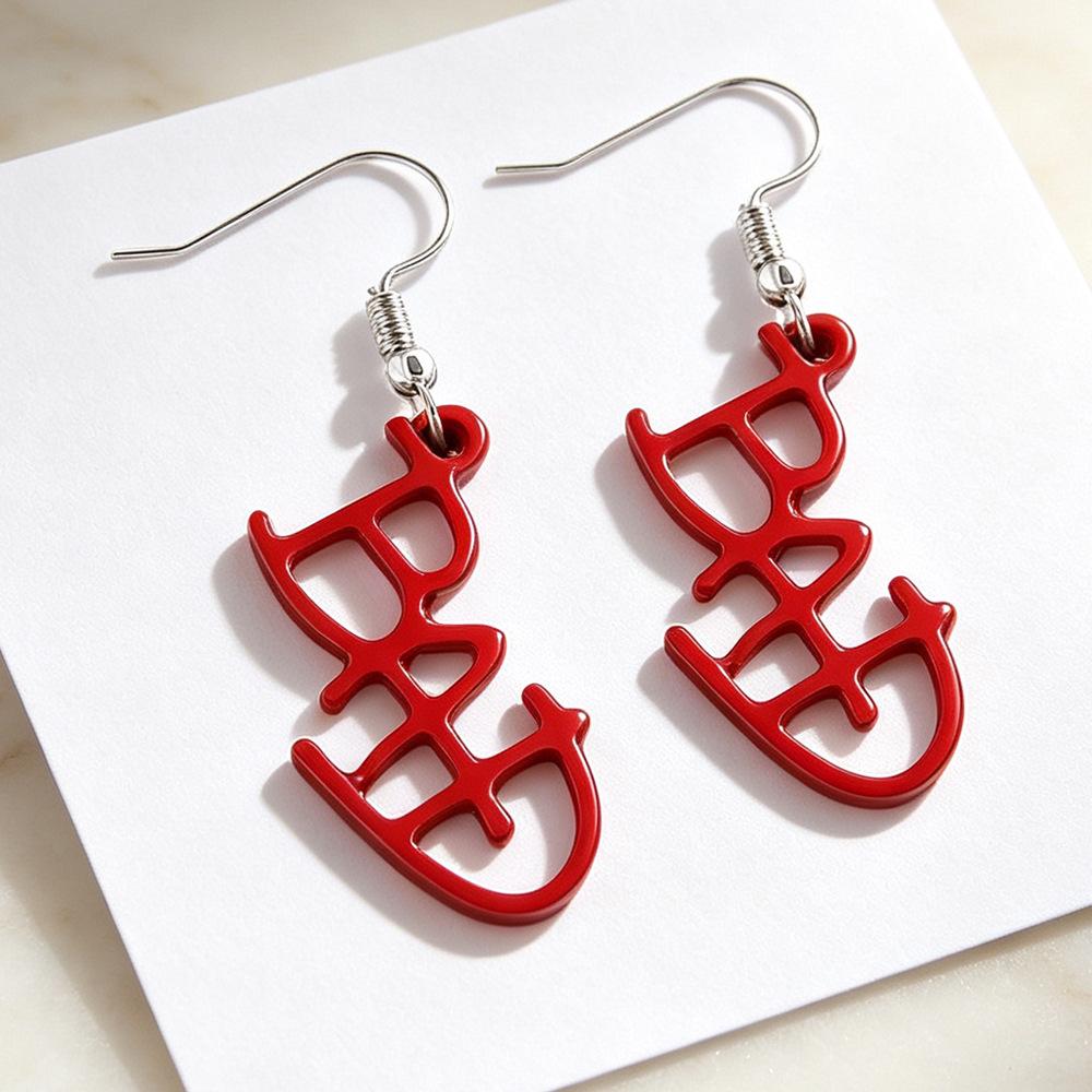 Michael Jackson Dance King Enamel Dangle Earrings