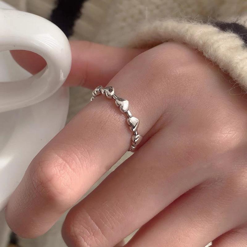 Sterling Silver Floral Ring for Women - High-End Open Joint Design for Autumn/Winter