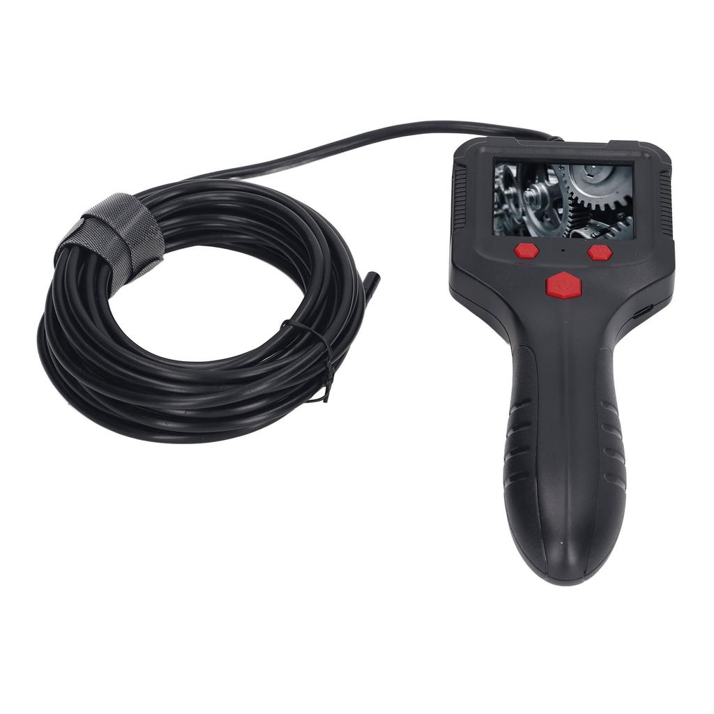 Handheld Pipe Borescope 2.4in Colorful Screen HD 8 LED Beads IP67 Waterproof Detection Camera for