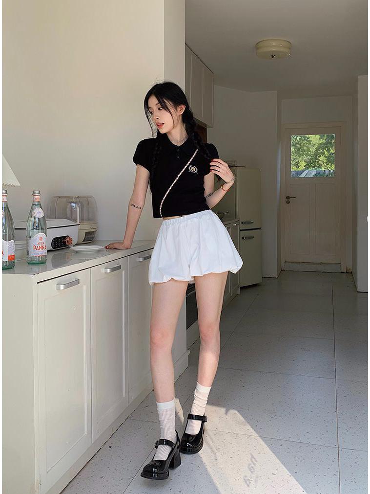 Women's Summer High-Waist Pleated Skort - Slimming, Girly Style, New Arrival