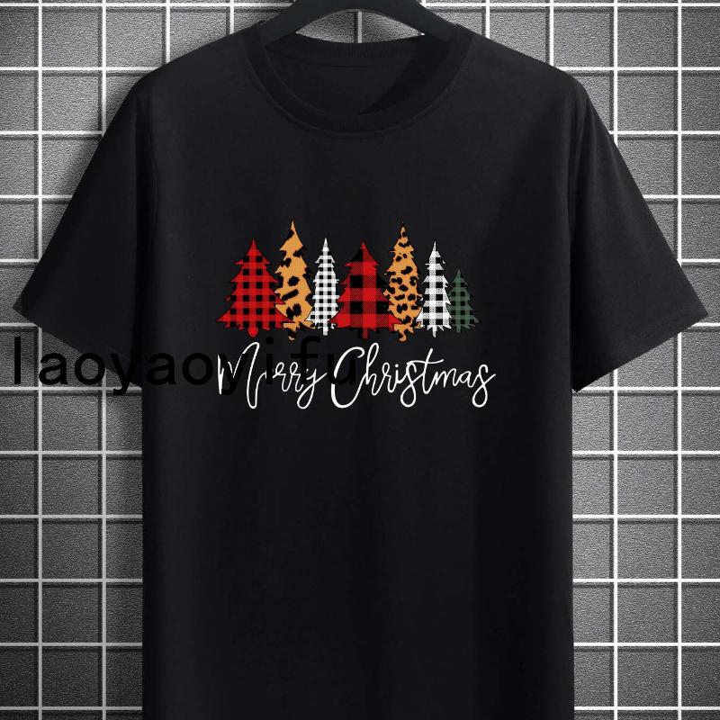 Christmas Trees Merry Christmas T-shirt XL