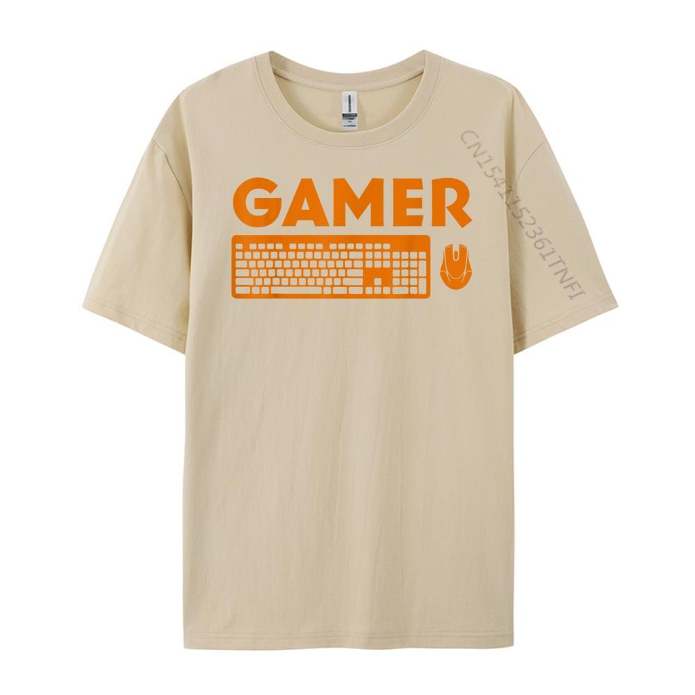 Funny Pc Gamer Keyboard Video Computer Gaming Lovers Outfit Men Graphic Tees Luxury Brand Outdoor Oversize T-shirt