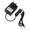7.5V 2.5A Power Supply Plastic Metal Black Compact Portable Voltage Transformer Adapter for 10cm Foam Cutting Pen EU