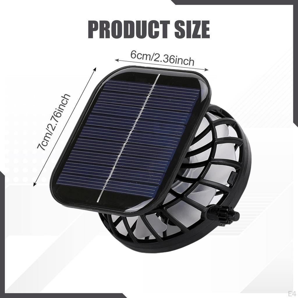 Outdoor Hat Solar Fan Compact Personal Cooling Device for Hiking And Travel