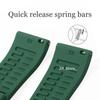 Quick Relase Silicone Rubber Watch Strap 18mm 19mm 20mm 22mm 24mm Sports Watchband Butterfly Clasp Watch Strap Black Brown Red