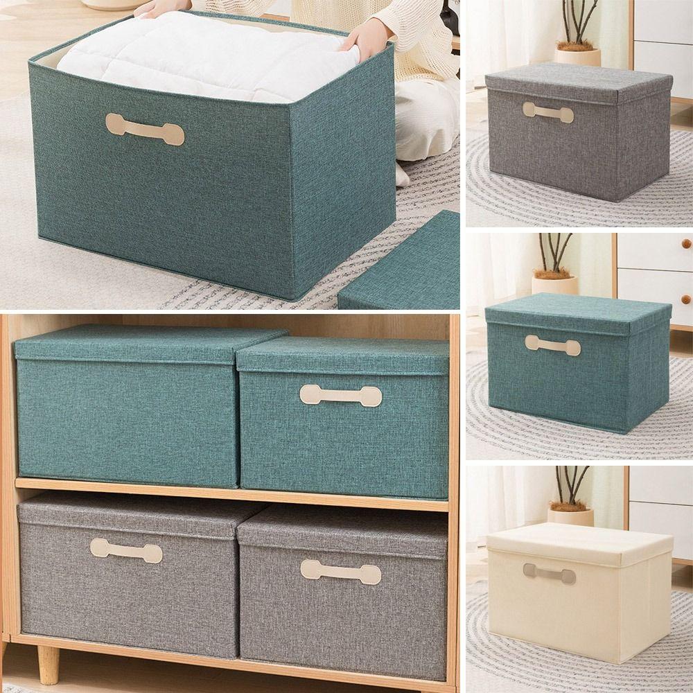 

Folding Storage Box Washable Toys Organizer New Foldable Bins Grey 32X24X18CM