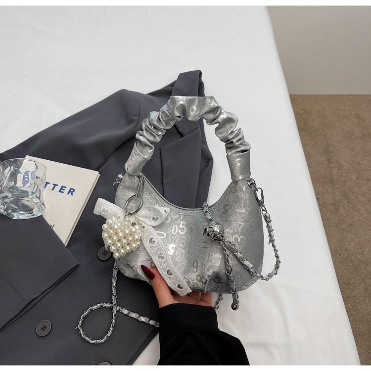 Women's bag 2025 new shoulder messenger dumpling bag Internet celebrity Korean version handbag foreign style high sense messenger bag