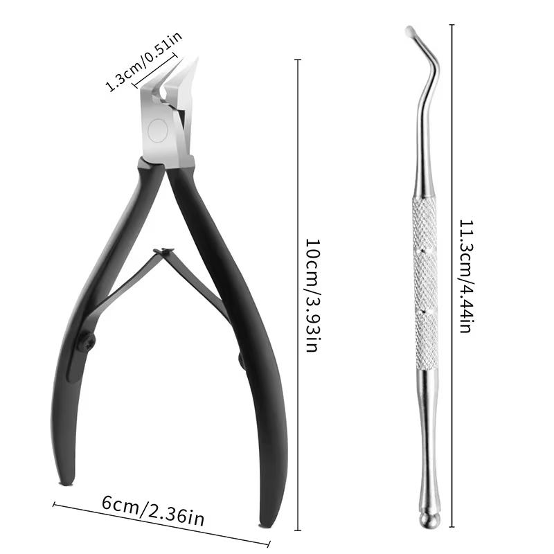 Nouveau coupe-ongles d'orteil pour ongles incarnés ou épais Tondeuse Pince à ongles d'orteil professionnelle pour podologue en acier inoxydable