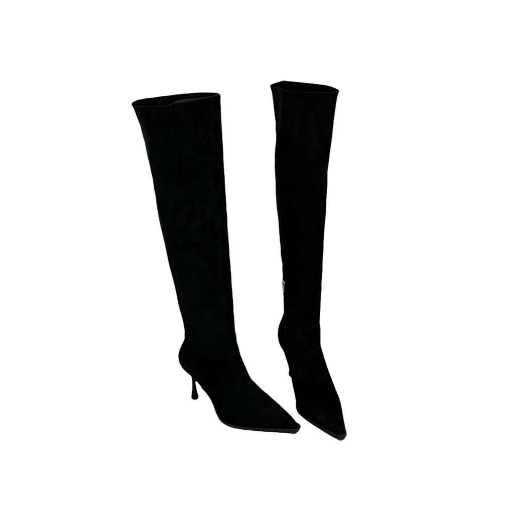 Western boots Women's pointed high heels Skinny boots Skinny heels Wear more Martin boots Long boots Pile boots Pleated boots