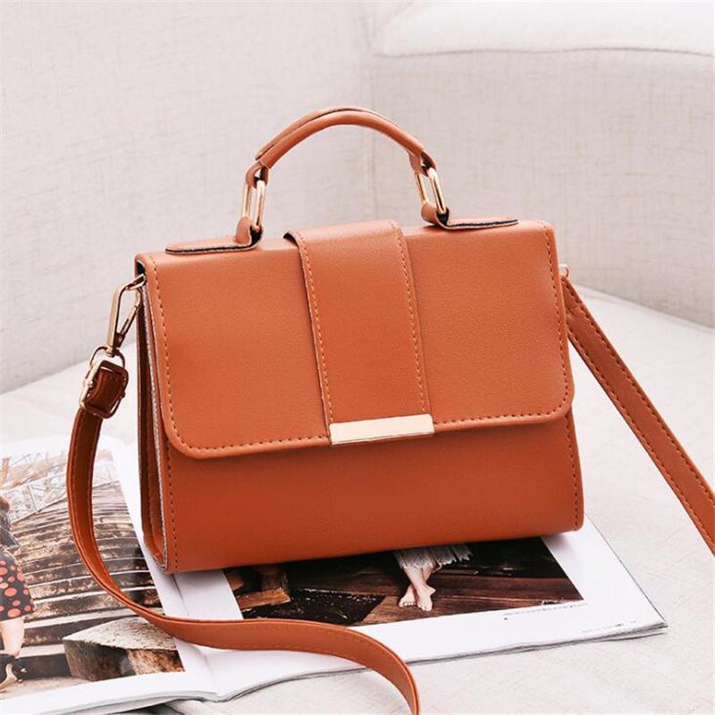 Retro Women Handbag Ladies Crossbody Bags PU Leather Female Flap Shoulder Bag