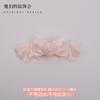 Handmade Small Sweet Lolita Accessories Milk Color Rose Heart Bow Flat Hat KC Lace Headband Top Hats