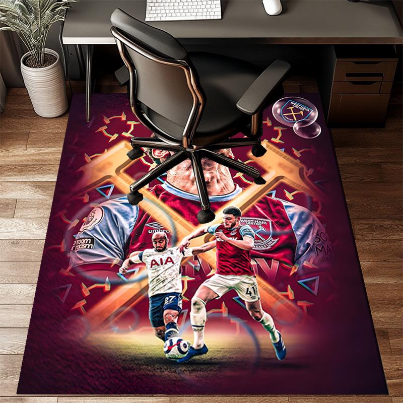 hammer Football Printed Office Carpet Chair Cushion  Entryway Rug, Rugs for Living Room, Bedroom Christmas gifts