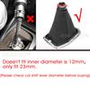 23mm 5/6 Speed Car Gear Shift Knob Lever Shifter Leather Gaitor Boot Cover for VW Golf 4 Cabriolet Variant Bora Jetta