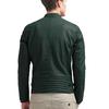 Noora Men's Green Motorcycle Biker Leather Jacket Quilted Leather Jacket  Snap Collar