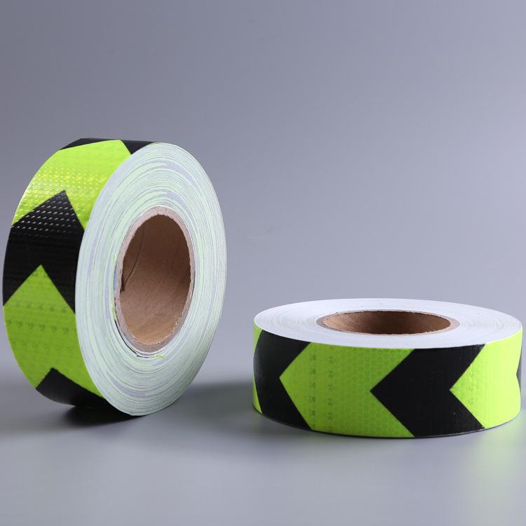 Reflective Red & White Warning Strips for Vehicle Inspection