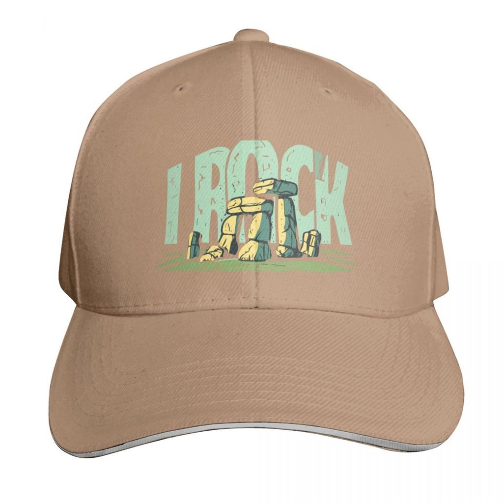 I Rock Stonehenge Stones Historical Design Baseball Cap Thermal Visor Tea Hat Rugby Sailor Cap for Unisex Women Unisexs