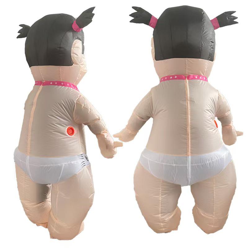 Aufblasbares Halloween-Cosplay Riesenbaby-Kostüm für Kinder