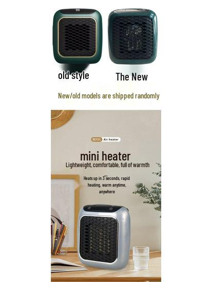 Energy-Saving Mini Heater Fan with Temperature Control for Office Desks