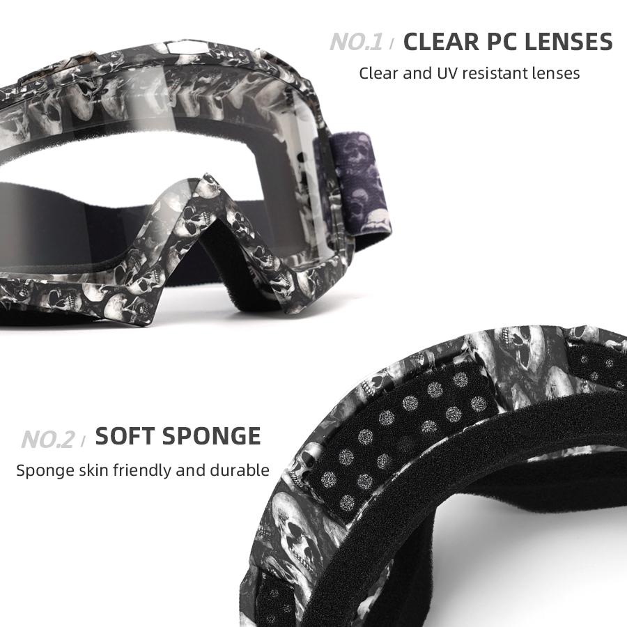 New MX Motorcycle Goggles Windproof UV400 Protection Motocross Glasses Off-road Sunglasses Men MTB ATV Racing Cycling Eyewear2
