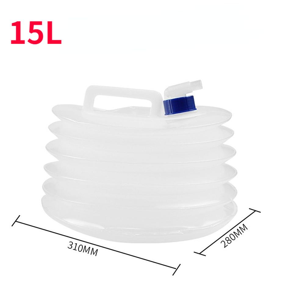 5L-15L Outdoor Collapsible Water Bag Camping Foldable Water Containers Drinking Multifunction Telescopic Storage Water Bottle