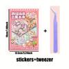 45Pcs/book Cartoon Landscape Sticker Book DIY 3D Miniature Scene Collection 1.0 Stickers Gift for Kid Child Stationery Sticker