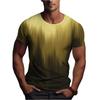 Einfache Mode Farbverlauf T-Shirts Für Männer Sommer Trend Streetwear 3D Gedruckt Kurzarm Locker Atmungsaktiv