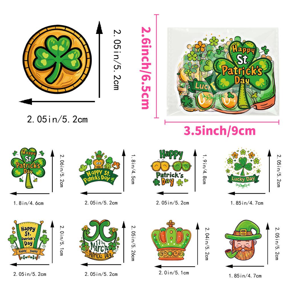 50 Ins Green Series Non-Repeating Transparent Decorative Stickers Diy Glass Creative Hand Account