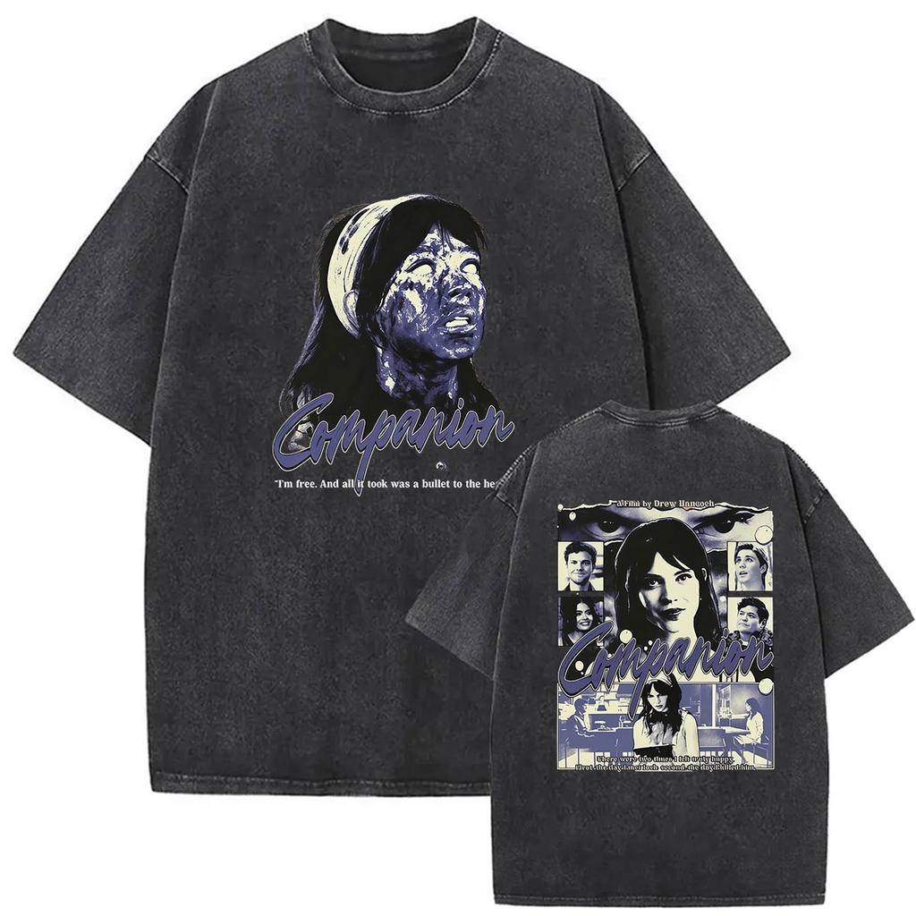 2026 Filmbesessenheit Sei vorsichtig, was du dir wünschst Augen Grafik Vintage Washed T-Shirts Herren Damen Kurzarm-T-Shirt Streetwear