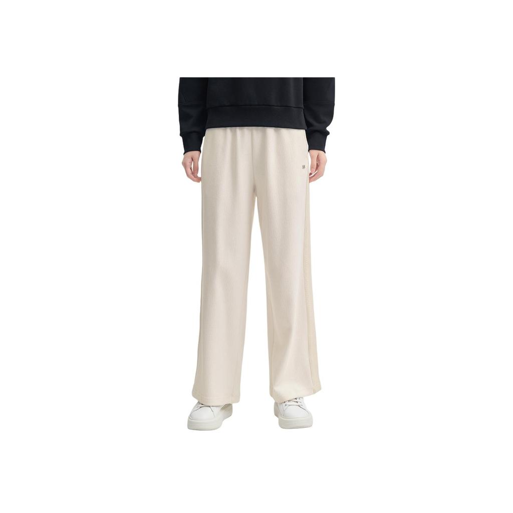 New FILA Knitted Sports Pants Women's Steam White F11W443604FIV