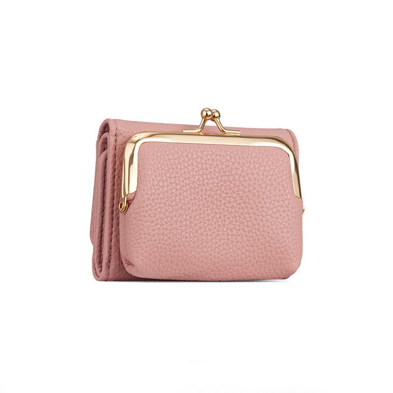 Clip Coin Purse for Women New Style Small Wallet Clutch Credit Card Holder Zipper Pocket Multifunctional Travel Storage Pouch