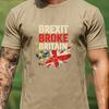 Maglietta Grafica Bandiera UK EU Brexit Stile Usurato Unisex Unisex Unisex Vintage Cultura Britannica Cotone Streetwear Top Casual