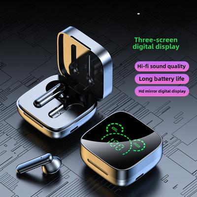 Nytt Bluetooth-headset K60 Spegel Digital Display Mini Semi-in-ear Trådlöst Sportheadset Spel