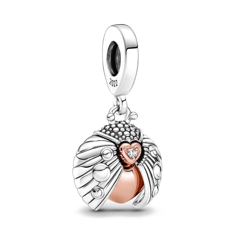 Newest 925 Silver Charm Bracelet Forest Animal Series Jewelry for Women Kangaroo Owl Swan