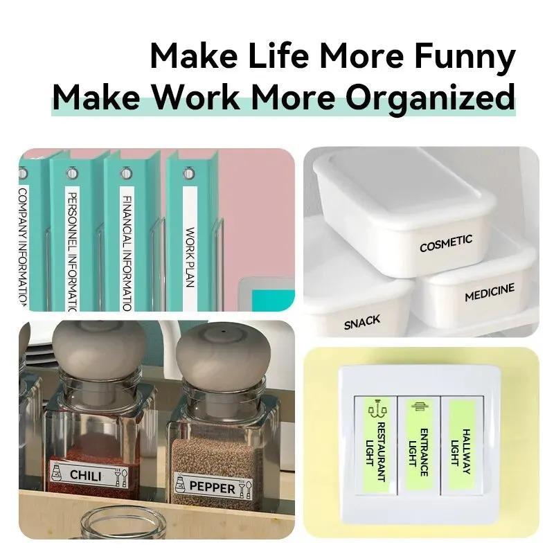 L1 Plus Mini Etykieta Naklejka Drukarka Do Notatek Kuchnia Przechowywanie Plik Biurowy Zakładki Mogą Być Wklejane Kolorowe Taśmy Wybór