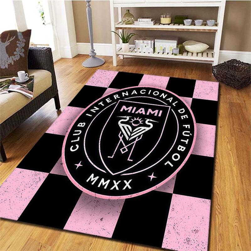 Inter Miami CF Carpet Rug for Living Room Bedroom Home Sofa Decoration,Kids play Non-slip Floor Mat