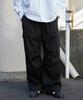 WEGO Wide Cargo Wide Leg Easy Work Size Black Men's Pants, Pants, Pants, Bottoms, Pants, Outdoor, Streetwear, Gift, Spring/Summer, Autumn/Winter,