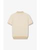 MAN ON THE BOON [M.Ottaviani] Striped Terry Polo Knit_Beige 4714113108