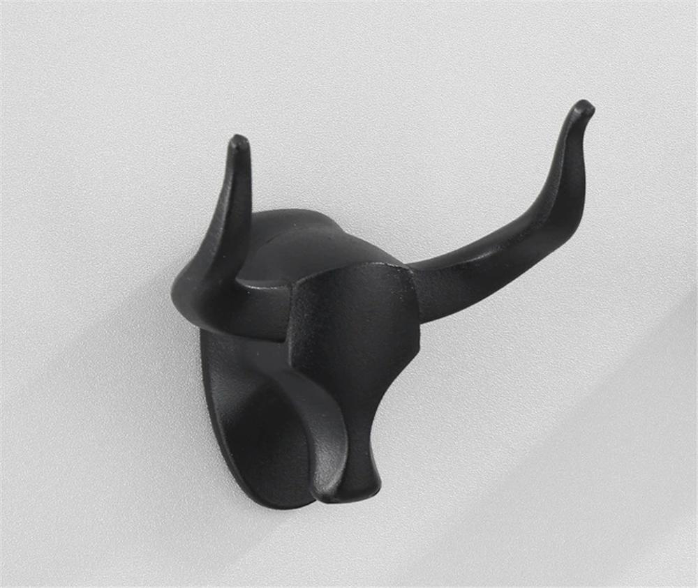 Black Towel hanger Robe Hook Antique Clothes Hook Black Gold Clothes Rack Hanger Aluminum kitchen hook Door Hanger Wall Mounted