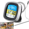 Digital Meat Thermometer With Touchscreen/Backlight-BBQ Grill Probe for Steak 8 Presets Timer/Magnetic Base