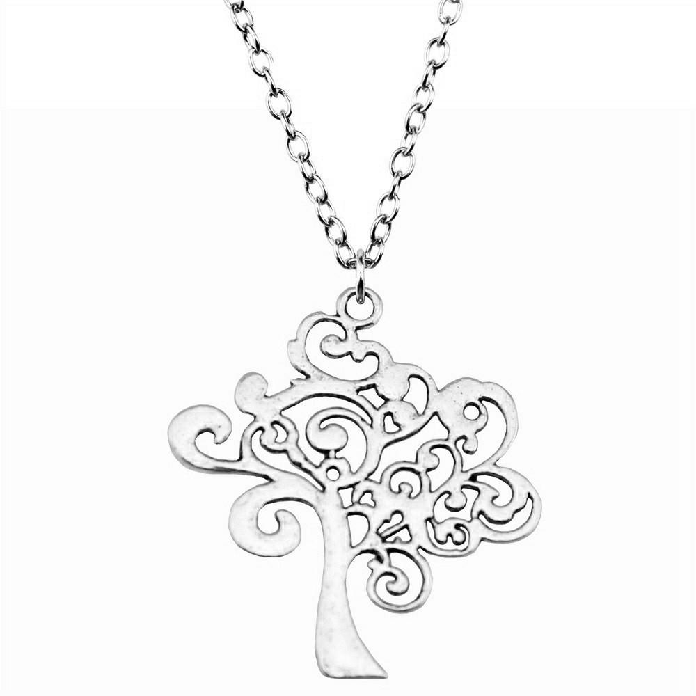 45cm Oder 70cm Lange Kette Halskette Lebensbaum Hochzeitsschmuck Zubehör QN079