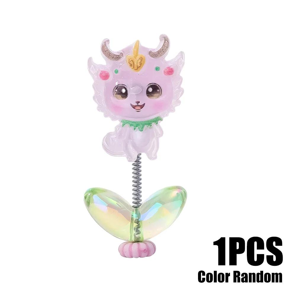 

Автомобильный орнамент, центральная консоль приборной панели автомобиля, мультяшный качающийся дракон, подвеска для салона автомобиля, год дракона, украшения своими руками