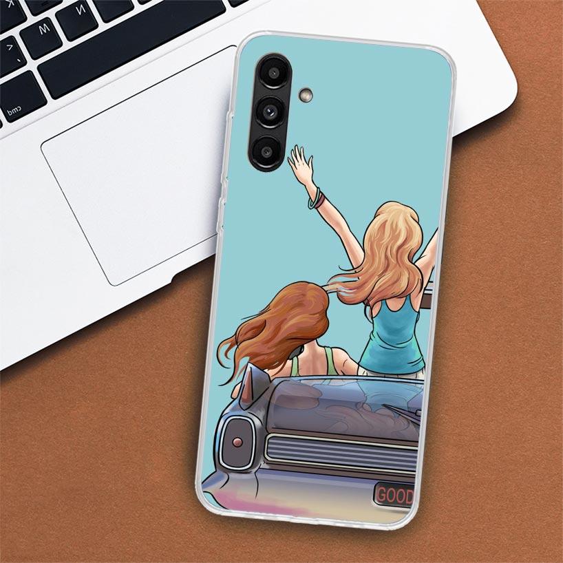 Girls Bff Best Friends Forever Phone Case For Samsung Galaxy A02S A12 A22 A32 A42 A52 A72 A51 A50S A71 A41 A31 A21S A70S A40 A30