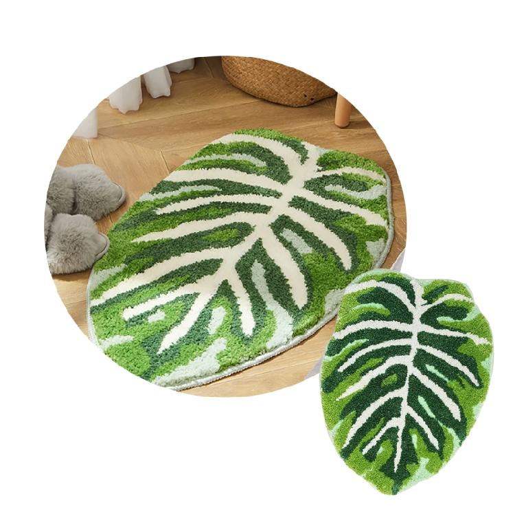 Leaf Shape Floor Rug Lovely Bath Mat Comfort Floor Mat Area Rug Enhances New Year Home Dercoration