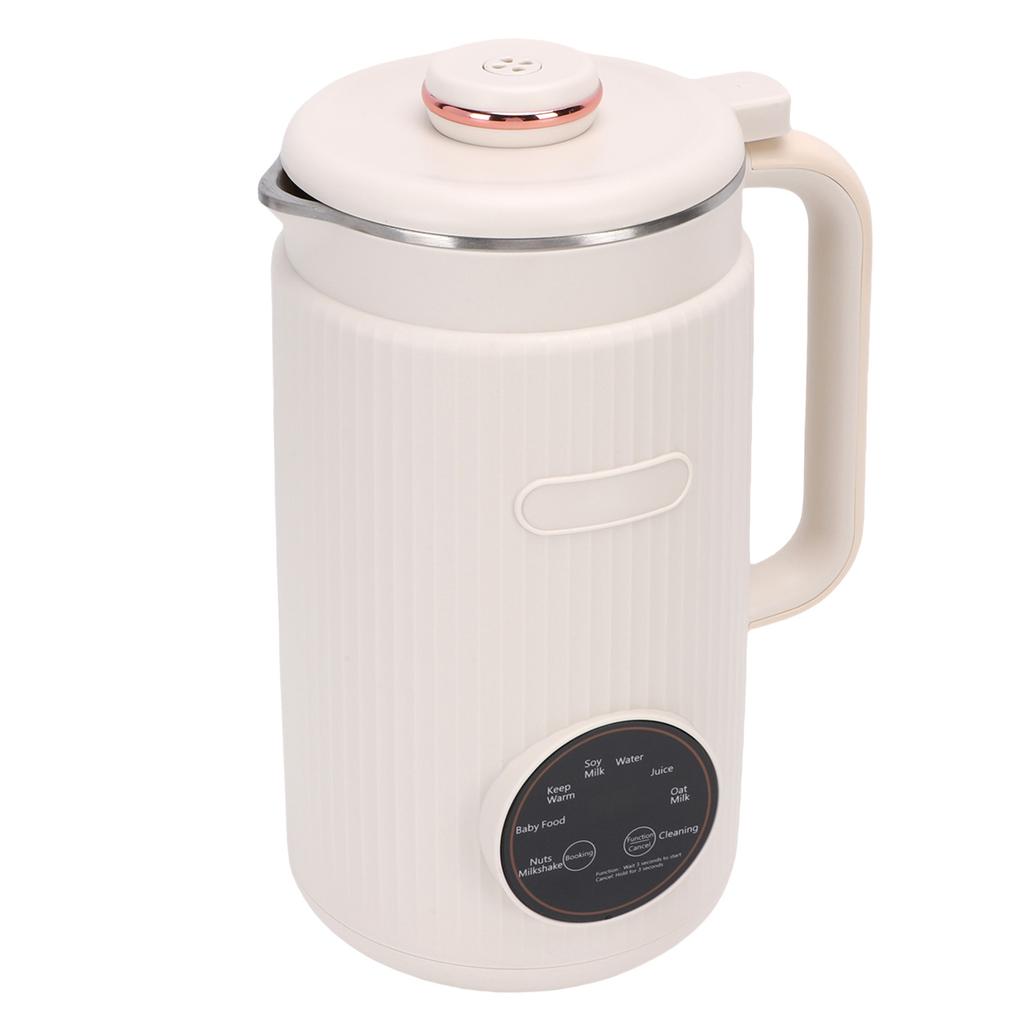 Soybean Milk Machine 1.2L 40oz Large Capacity Stainless Steel Automatic Nut Milk Maker White