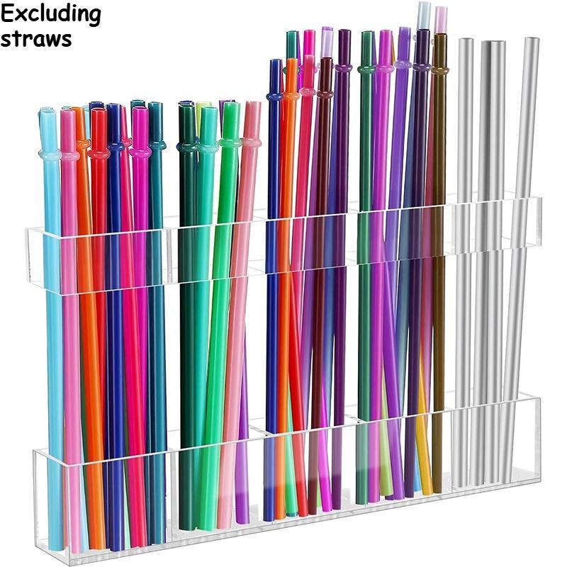 

A -Height Straw Holder - Installed Inside The Cabinet Door to Save Space And Make It Easy to Access чистий