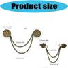 Fashionable Chain Brooch Trendy Chest Jewelry Gift With European Pattern For Shawl And Clothing Accessories