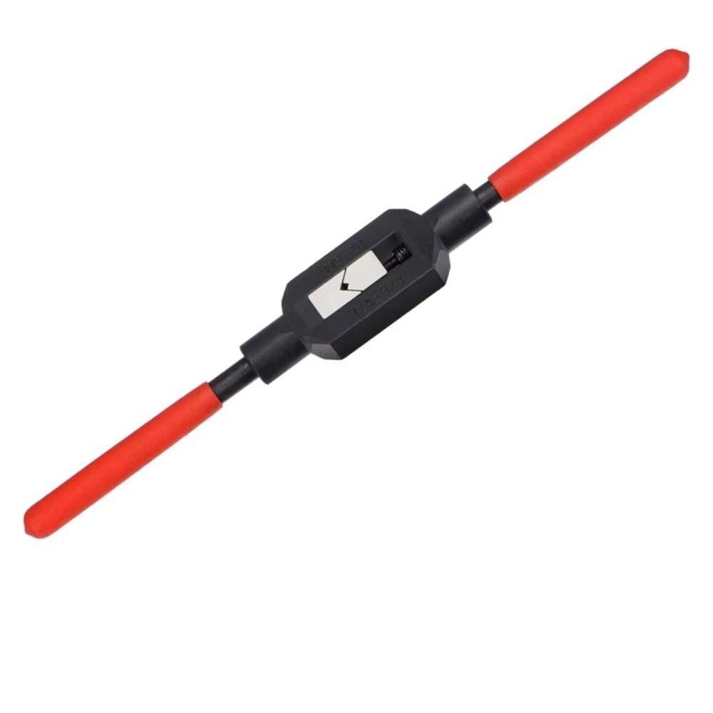 

Plastic-Dipped Handle Adjustable Tap Wrench Black & Red Ergonomic Manual T Handle Tool Rotate Taps M1 to M8 красный