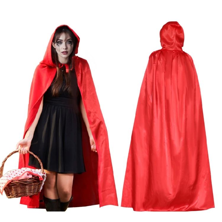 Hooded Robe Cloak Halloween Hooded Cloak Long Cape Halloween Christmas Cape Costumes 80cm/120cm/150cm