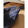 Japanese Style Plaid & Striped Fabric Multi-Functional Zipper Makeup Bag, Portable Travel Pouch School Supplies Travel Essentials Make Up Bag